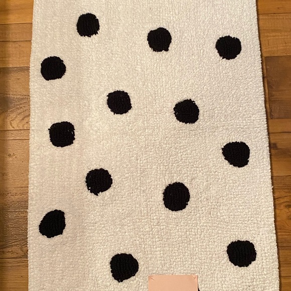 kate spade | Bath | Kate Spade New York Bath Rug White With Black ...